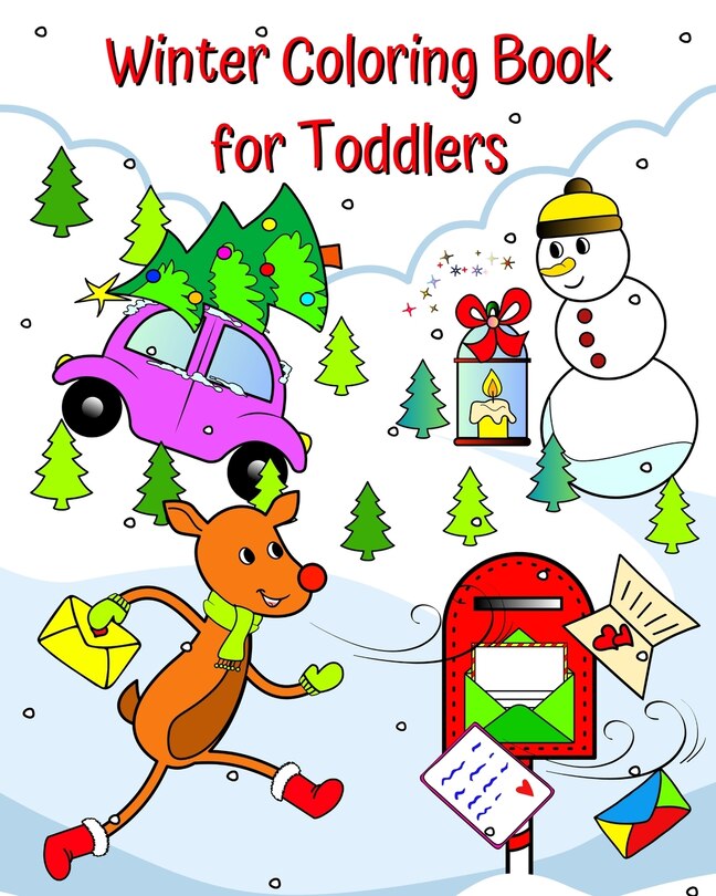 Front cover_Winter Coloring Book for Toddlers