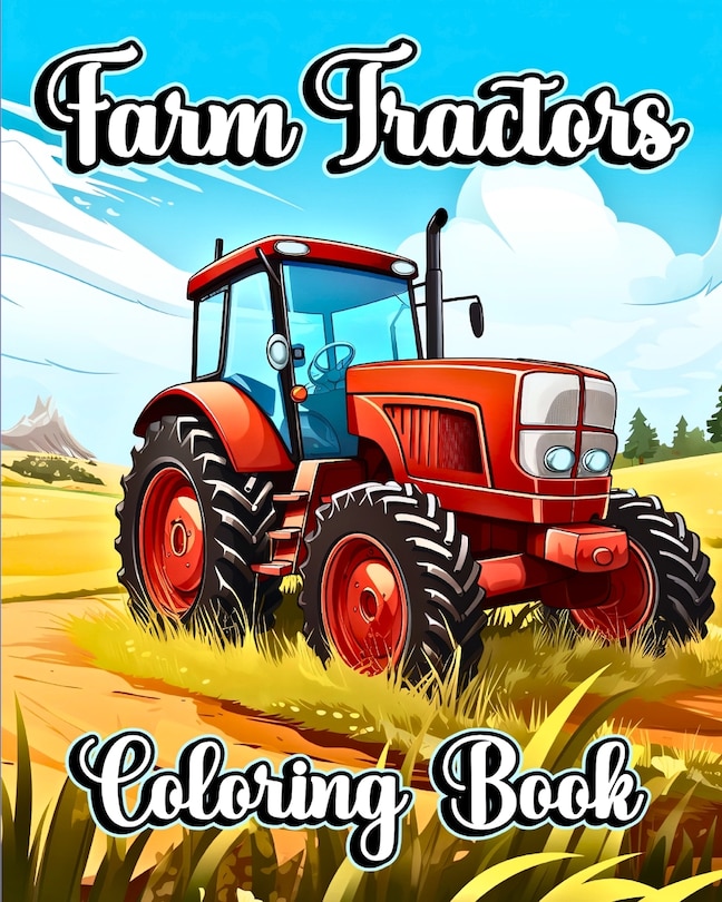 Front cover_Farm Tractors Coloring Book