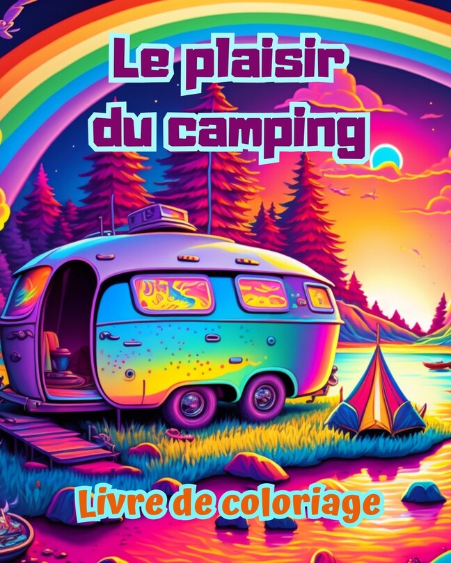 Front cover_Le plaisir du camping Livre de coloriage pour les amateurs de nature et de plein air Designs créatifs et relaxants