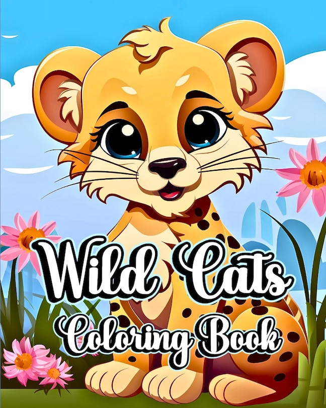 Front cover_Wild Cats Coloring Book