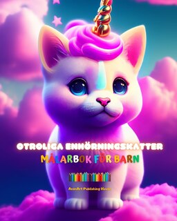 Couverture_Otroliga enhörningskatter Målarbok för barn Bedårande varelser fulla av kärlek Perfekt present till barn