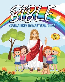 Front cover_Bible Coloring Book for Kids Ages 8-12