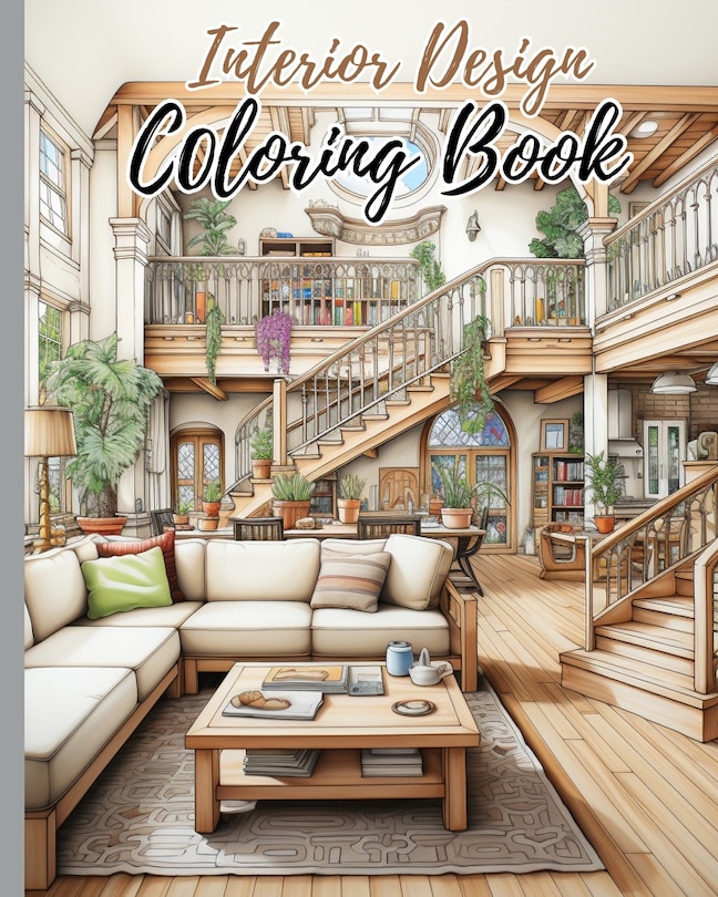 Front cover_Interior Design Coloring Book