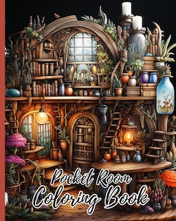 Front cover_Pocket Room Coloring Book For Adults