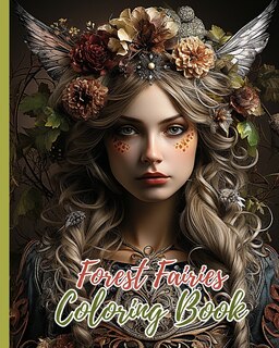 Front cover_Forest Fairies Coloring Book For Kids