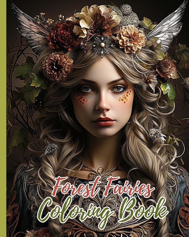 Front cover_Forest Fairies Coloring Book For Kids