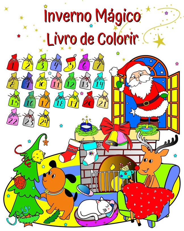 Front cover_Inverno Mágico Livro de Colorir