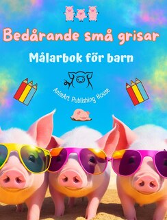 Couverture_Bedårande små grisar - Målarbok för barn - Kreativa scener av roliga små grisar - Perfekt present till barn