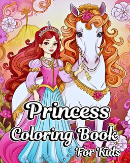 Front cover_Princess Coloring Book for Kids
