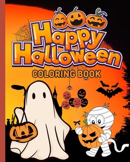 Front cover_Happy Halloween Coloring Book For Kids
