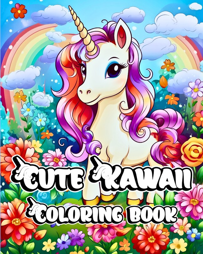 Front cover_Cute Kawaii Coloring Book