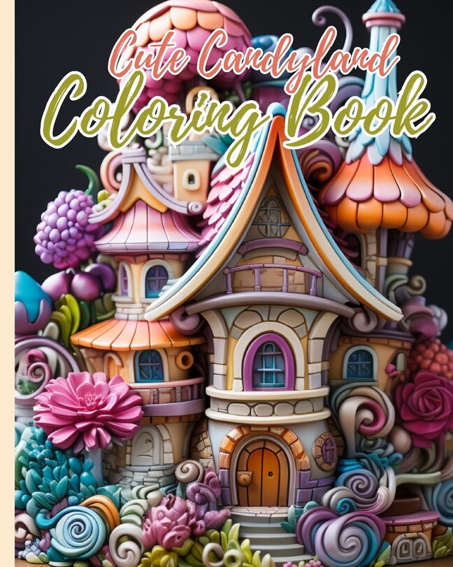 Front cover_Cute Candyland Coloring Book