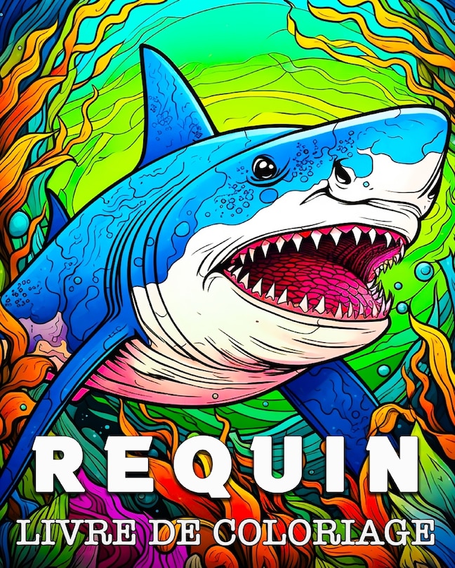 Front cover_Requin Livre de Coloriage