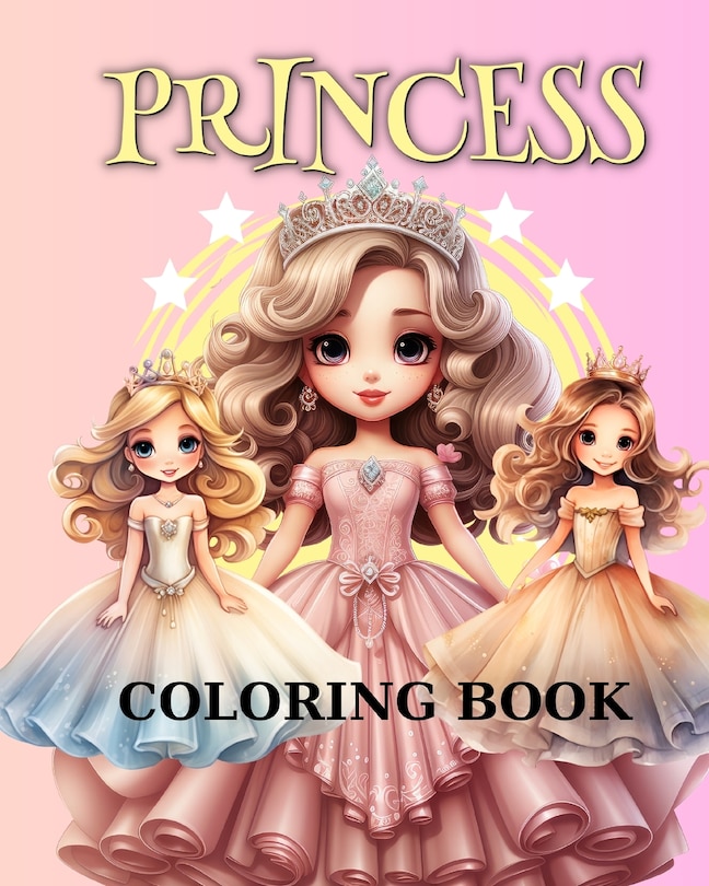 Front cover_Princess Coloring Book
