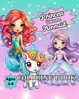 Couverture_Princess Unicorn Mermaid Coloring Book