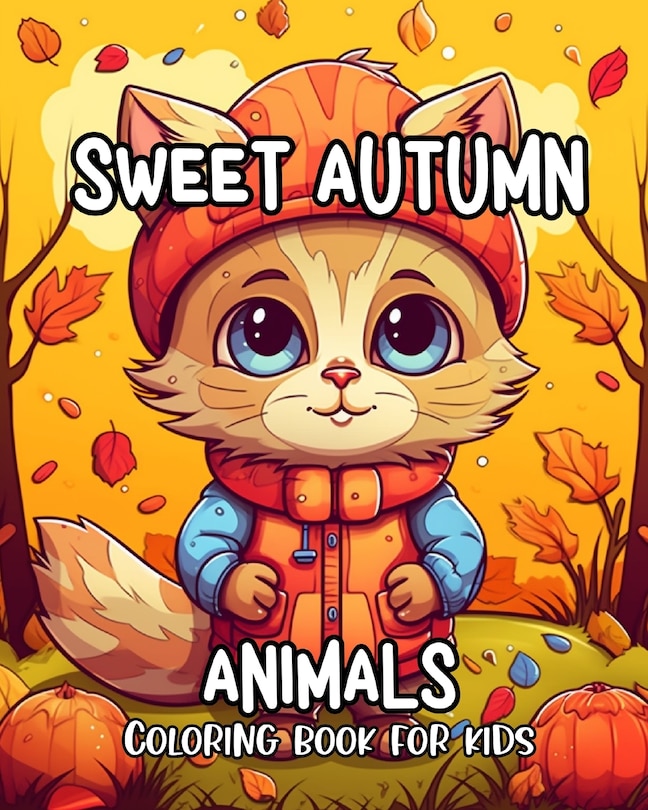 Couverture_Sweet Autumn Animals Coloring Book for Kids