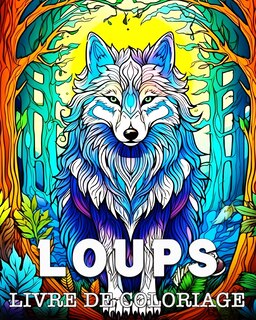 Front cover_Loups Livre de Coloriage