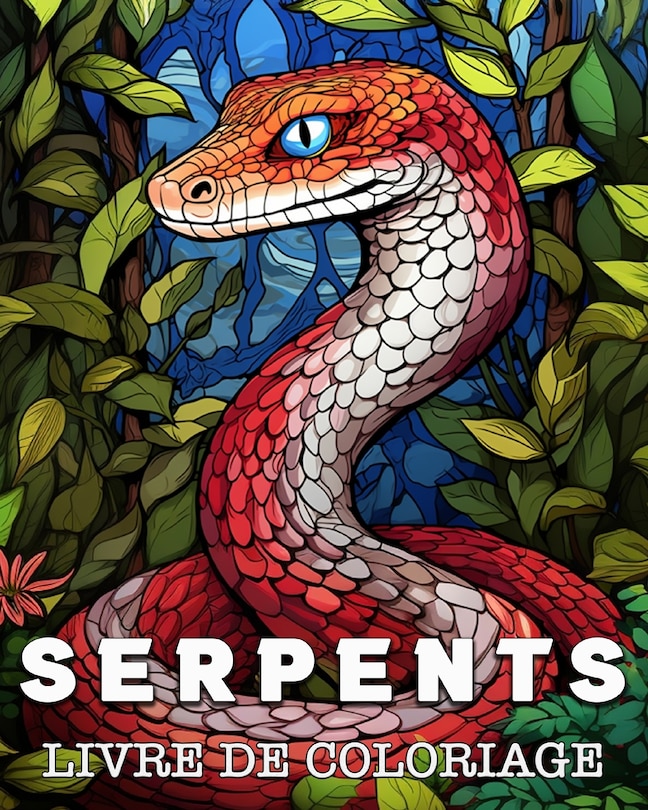 Front cover_Serpents Livre de Coloriage
