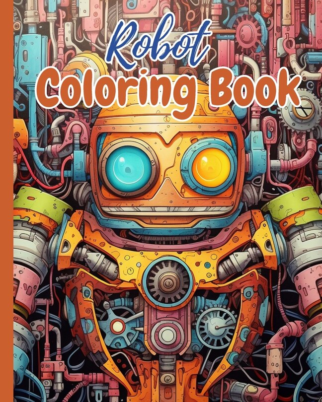 Front cover_Robot Coloring Book