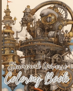 Couverture_Steampunk Universe Coloring Book For Adults