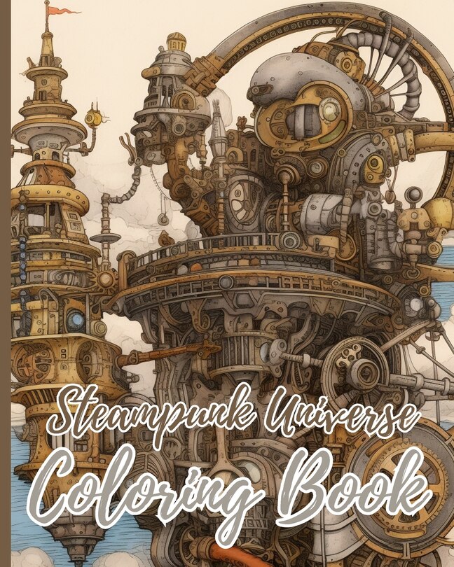 Couverture_Steampunk Universe Coloring Book For Adults