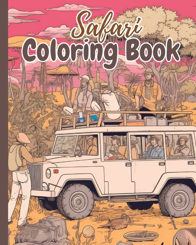 Front cover_Safari Coloring Book For Kids