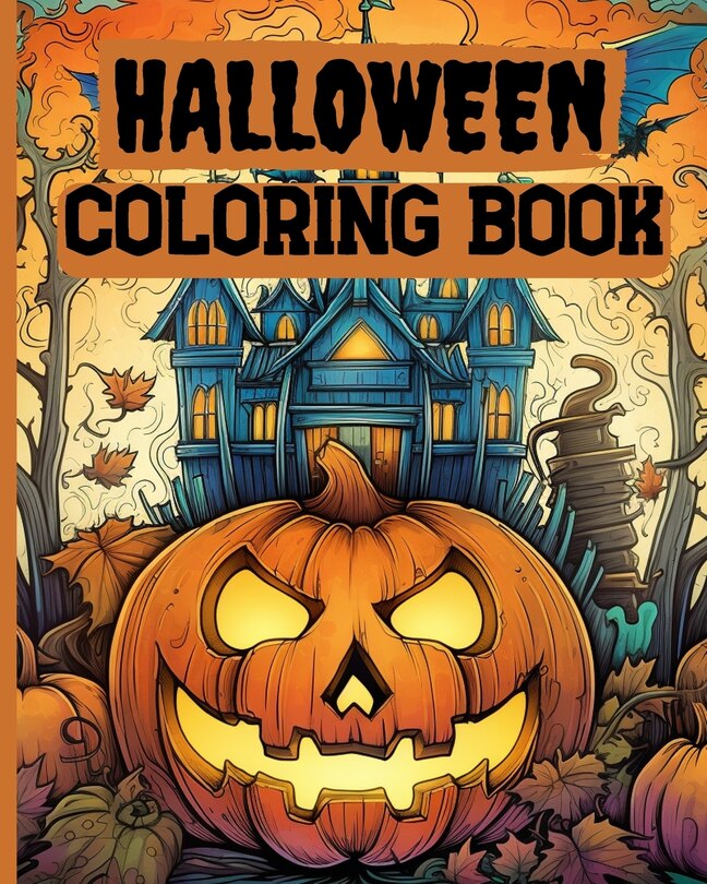 Front cover_Halloween Coloring Book For Kids