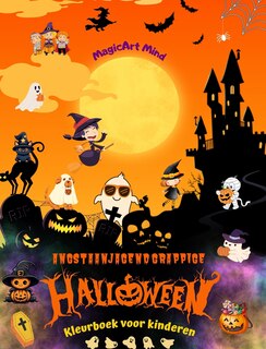 Couverture_Angstaanjagend grappige Halloween Kleurboek voor kinderen Schattige horrorsc&egrave;nes om van Halloween te genieten