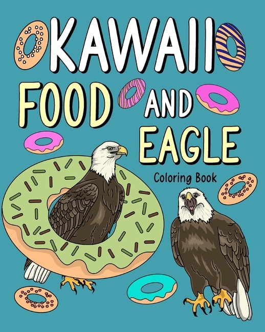 Front cover_Kawaii Food and Eagle Coloring Book