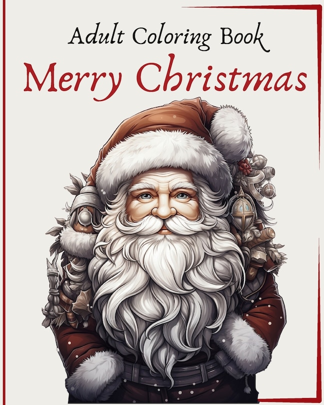 Front cover_Merry Christmas - Adult Coloring Book