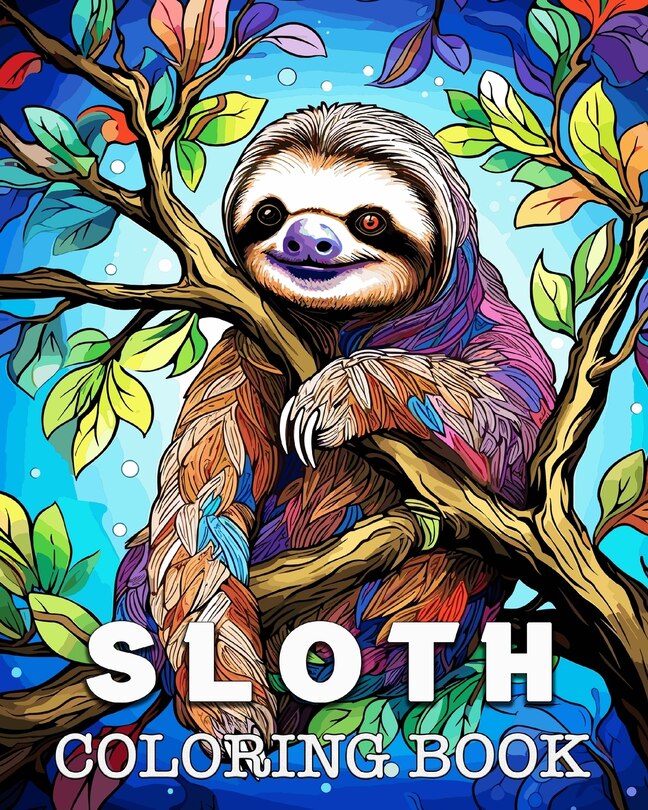Front cover_Sloth Coloring Book