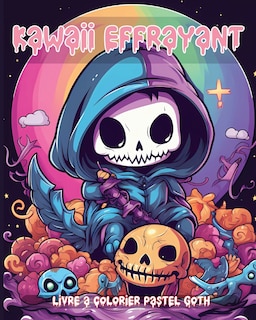 Couverture_Livre à Colorier Kawaii Effrayant Pastel Goth