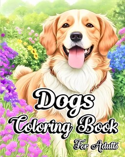 Front cover_Dogs Coloring Book for Adults