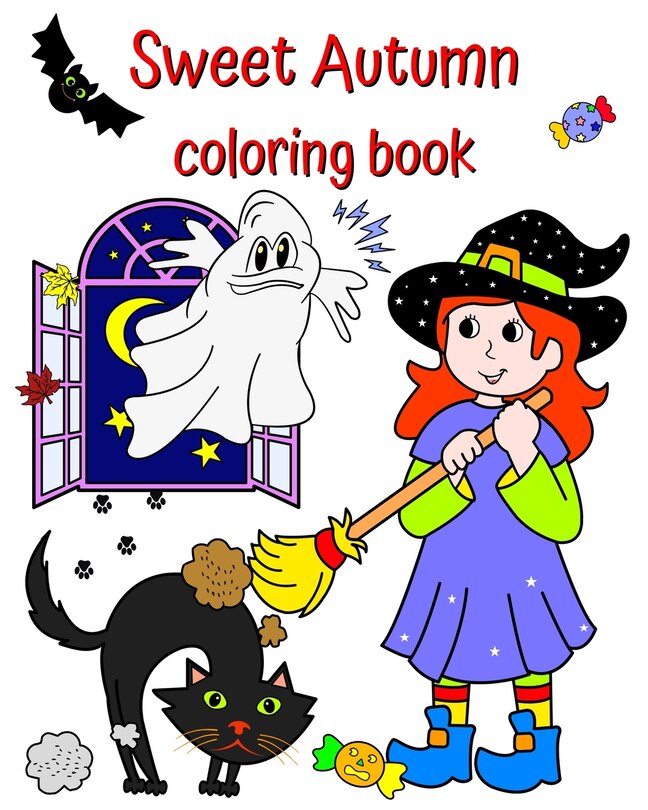 Front cover_Sweet Autumn coloring book