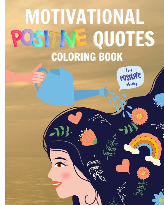 Front cover_Motivational Positive Quotes Coloring Book For Women