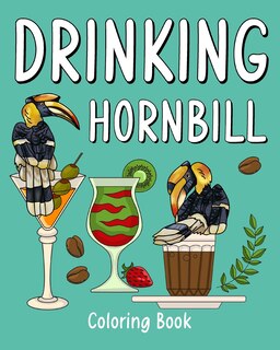 Front cover_Drinking Hornbill Coloring Book