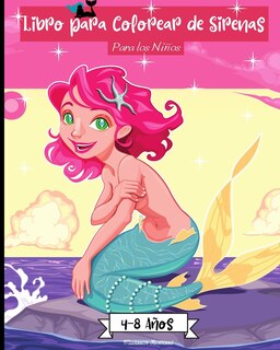 Front cover_Libro para Colorear de Sirenas para Niños de 4 a 8 años