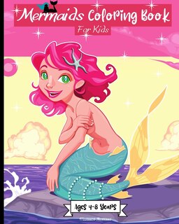Front cover_Mermaids Coloring Book for Kids Ages 2-6