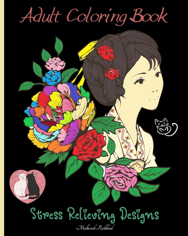 Couverture_Adult Coloring Book Stress Relieving Designs for Meditation to Relax Body, Mind and Spirit