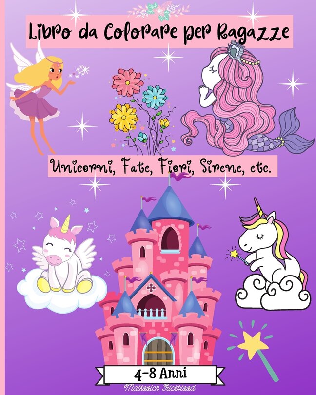 Front cover_Libro da Colorare Ragazze età 4-8 anni