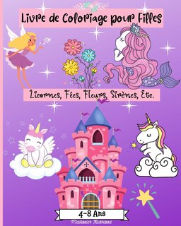 Front cover_Livre de Coloriage pour Filles 4-8 ans