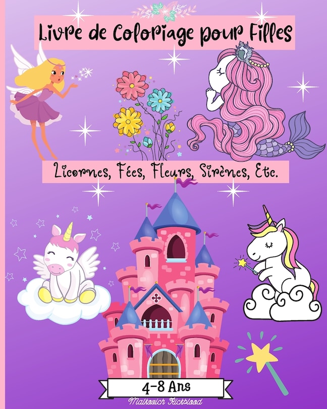 Front cover_Livre de Coloriage pour Filles 4-8 ans