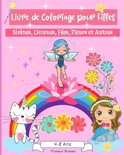 Couverture_Livre de coloriage pour filles 4-8 ans
