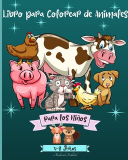 Front cover_Libro para Colorear de Animales para Niños de 4 a 8 años