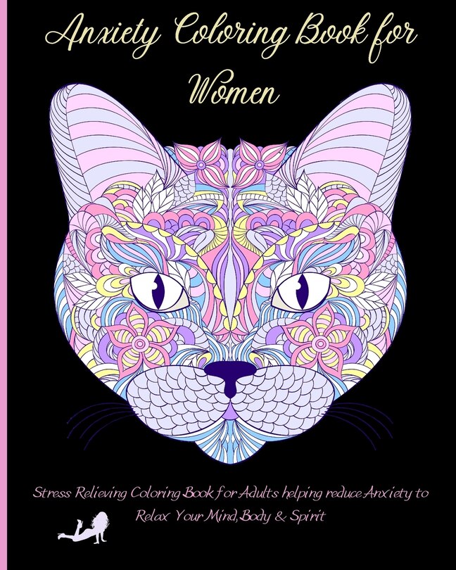 Front cover_Anxiety Coloring Book for Women