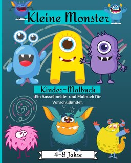 Front cover_Kleine Monster Färbung e Aktivität Buch für Kinder Alter 4-8 Jahre