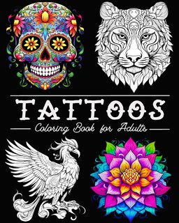 Couverture_Tattoo Coloring Book for Adults