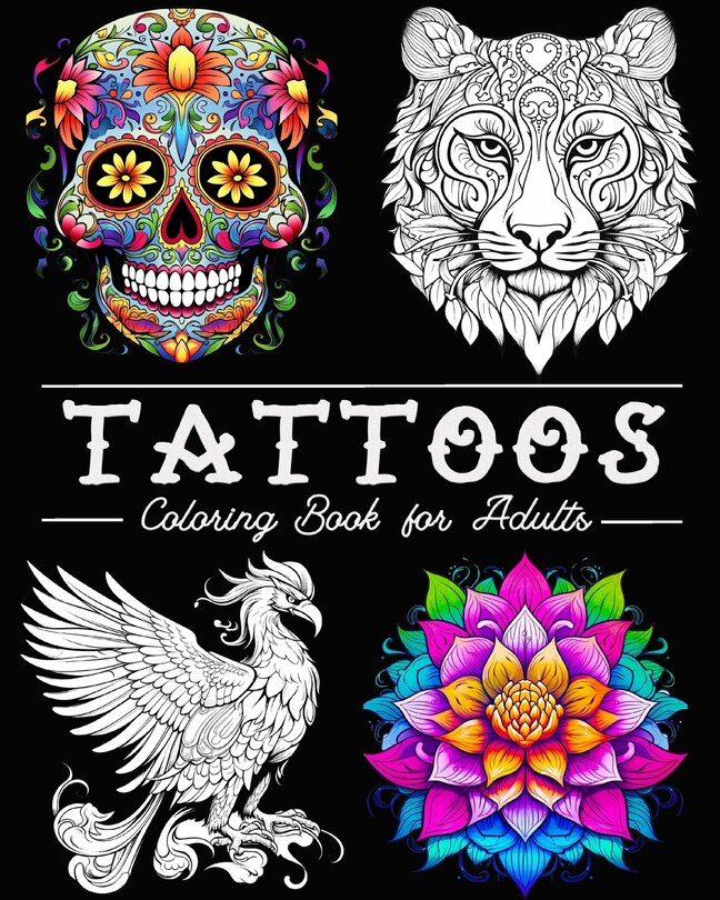 Couverture_Tattoo Coloring Book for Adults