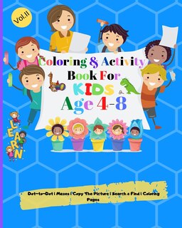Front cover_Coloring and Activity books for kids ages 3-6