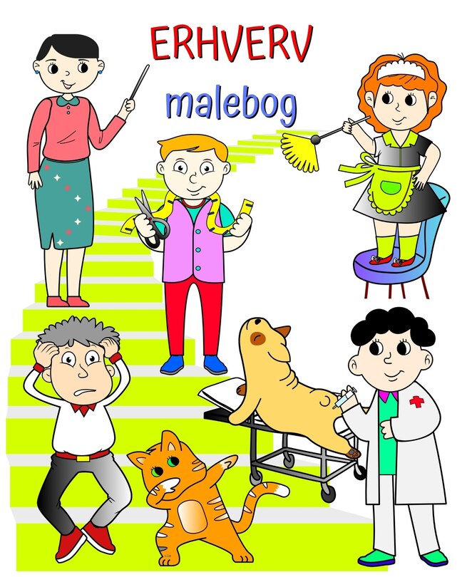 Front cover_Erhverv, malebog